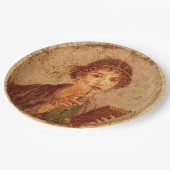 ポンペイのサッポのフレスコ ペーパープレート (アングル)