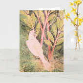 ポンペイの庭のフレスコ画 カード (黄色い花)