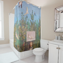 ポンペイの庭の景色のフレスコ シャワーカーテン