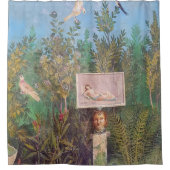 ポンペイの庭の景色のフレスコ シャワーカーテン (正面)