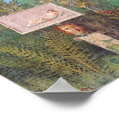 ポンペイの庭の景色のフレスコ ポスター (角)