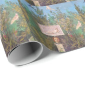 ポンペイの庭の景色のフレスコ ラッピングペーパー (ロールコーナー)