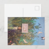 ポンペイの庭園のフレスコ画 ポストカード (正面/裏面)
