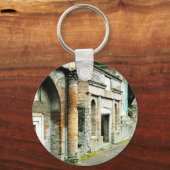 ポンペイの廃墟 – 寺院のある市場 キーホルダー (正面)