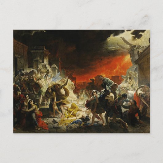 ポンペイの最後の日 ポストカード (正面)