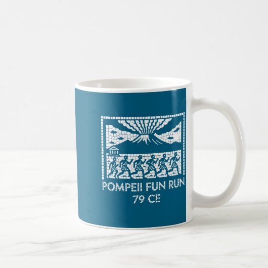 ポンペイの楽しいラン 79年 - 歴史教師の考古学 コーヒーマグカップ (右)