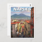 ポンペイイタリア山ヴェスビウストラベル ポストカード (正面/裏面)