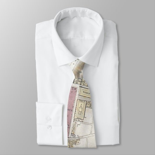 ポンペイイタリア(1832年)のヴィンテージの地図 ネクタイ (タイ)