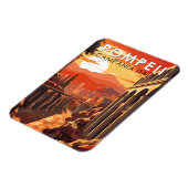 ポンペイカンパニアイタリアトラベルアートヴィンテージ マグネット (左側)