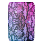 ポンペイコレクションシーライフ航海のピンクブルー バスマット (正面縦)