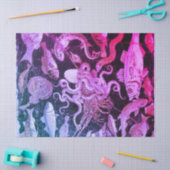 ポンペイコレクション、シーライフピンクブルー航海の 薄葉紙 (クラフト)