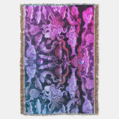 ポンペイコレクション/シーライフ航海のピンクブルー スローブランケット (正面縦)