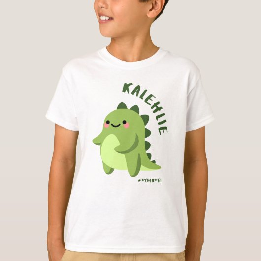 ポンペイ太平洋島民"こんにちは!" Tシャツ (正面)