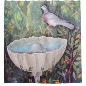 ポンペイ島ピジョンと泉のフレスコ シャワーカーテン (正面)