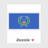 ポンペイ州旗，ミクロネシア，オセアニア シール (シート)