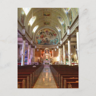ポンペイ教会のはがきの女性 ポストカード