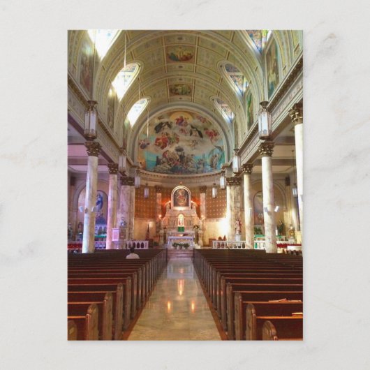 ポンペイ教会のはがきの女性 ポストカード (正面)