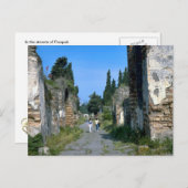 ポンペイ通りで ポストカード (正面/裏面)