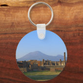 ポンペイ遺跡のヴェスビウスの見解 キーホルダー (正面)