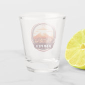 ポンペイ遺跡イタリア旅行アートバッジ ショットグラス (裏面)