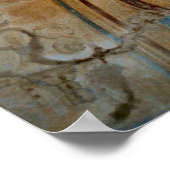 ポンペイ、アーチ型の天井の壁画 ポスター (角)