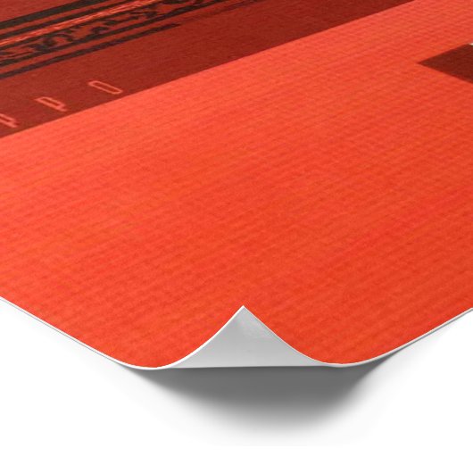 ポンペイ,イタリアのヴィンテージ旅行ポスター ポスター (角)