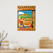 ポンペイ、イタリアの遺跡 ポスター (キッチン)