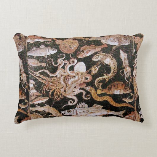 ポンペイ・コレクション/海 – シーライフシーン アクセントクッション (正面)