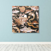 ポンペイ・コレクション/海 – シーライフシーン キャンバスプリント (インサイチュ (ウッドフロア))