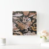 ポンペイ・コレクション/海 – シーライフシーン スクエア壁時計 (ホーム)