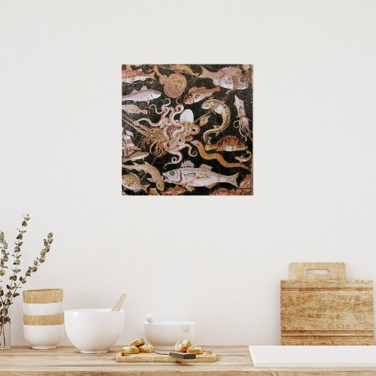 ポンペイ・コレクション/海 – シーライフシーン ポスター (キッチン)