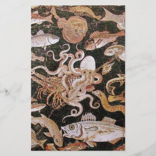 ポンペイ・コレクション/海 – シーライフシーン 便箋 (正面)