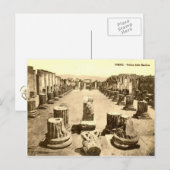 ポンペイ、バシリカの中庭 ポストカード (正面/裏面)