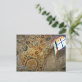 ポンペイ、天井の壁画 ポストカード (スタンド正面)