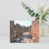 ポンペイ、石畳の通り、狭い歩道 ポストカード (スタンド正面)