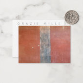 ポンペイOchre壁ありがとうノートカード ノートカード (正面/裏面インサイチュ)