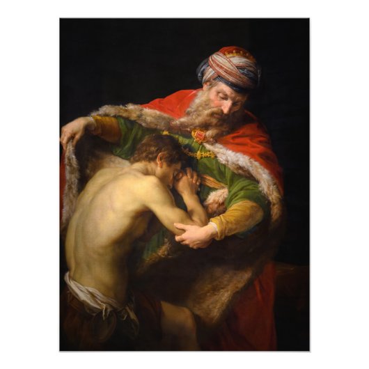 ポンペオ・バトーニによる放蕩息子の帰還 フォトプリント            (正面)