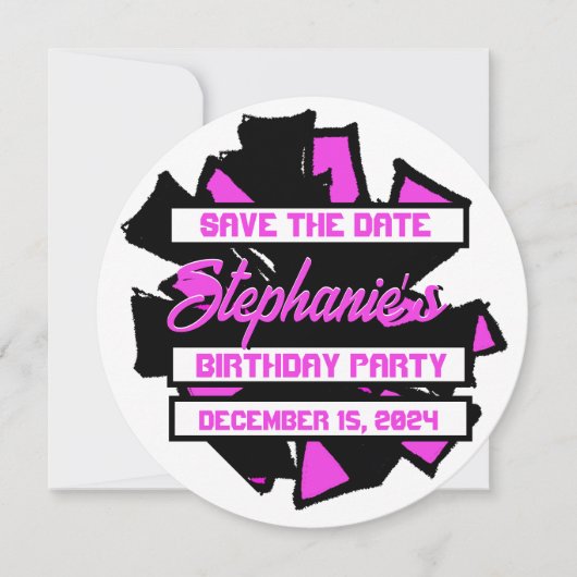 ポンポン #4 招待状 (正面)