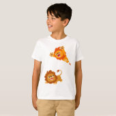 ポン引き!!漫画ライオンズキッズTシャツ Tシャツ (正面フル)