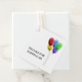 ポン感謝していプ用，バルーンギフトラベル，ポップコーン フェイバータグ (インサイチュ)