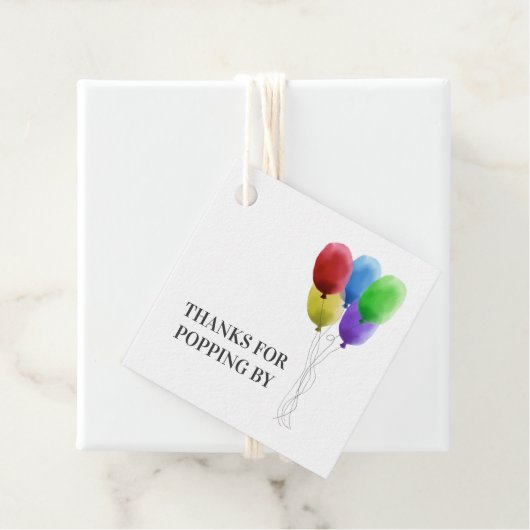 ポン感謝していプ用，バルーンギフトラベル，ポップコーン フェイバータグ (インサイチュ)