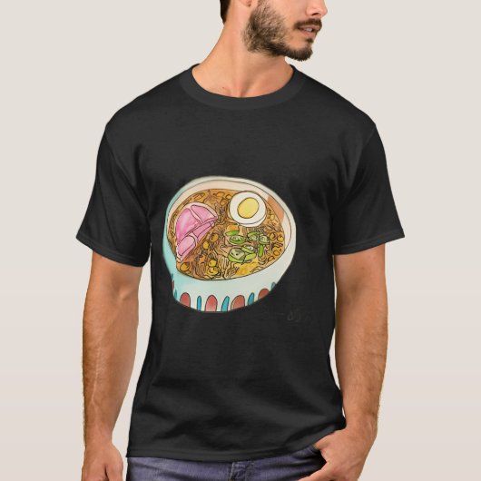 ポン葉のラーメン Tシャツ (正面)
