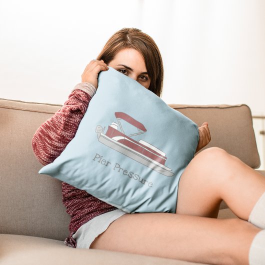 ポン赤と白トゥーンボパーソナライズされたート クッション