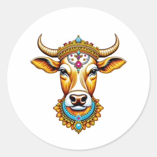 ポン飾ガウ ラウンドシール (正面)