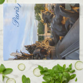 ポン・アレクサンドレ3.パリ。フランス。キッチンタオル キッチンタオル (折り畳み)