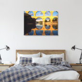 ポン・デュ・ガード、ガドン・リバー、ガール、ランジェドク、 キャンバスプリント (インサイチュ (寝室))