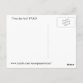 ポン・デ・アーツ：パリ ポストカード (裏面)