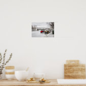 ポン・ビール・アケム近くの係留されたハウスボート - パリ ポスター (キッチン)