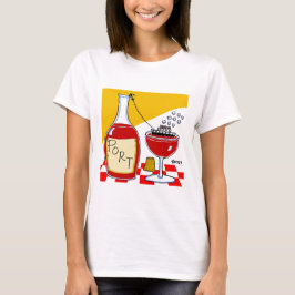 ポーおもしろいトワインとクルーズ船カートゥーンティー Tシャツ