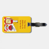 ポーおもしろいトワイン漫画の荷物タグ ラゲッジタグ (裏面横)